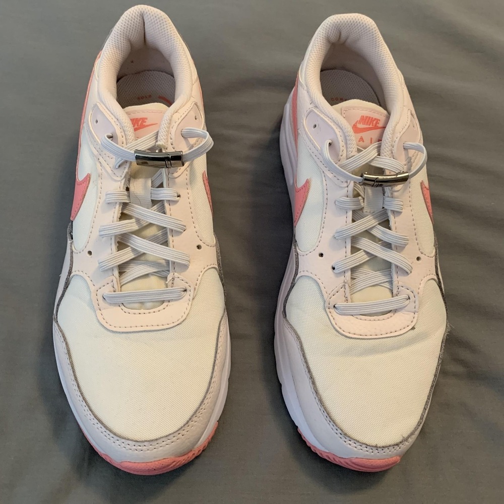 Nike Air Max SC Shoes Womens Size 9.5 White Pink Visible‎ Air Cushion CW4554-601